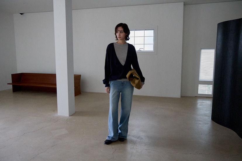 B_GARDER東大門實拍女裝新品真品時尚針織衫不含內搭V領深VB.GARDER針織衫