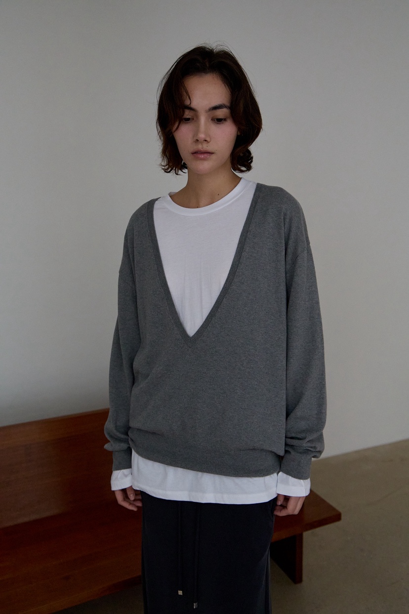 B_GARDER東大門實拍女裝新品真品時尚針織衫不含內搭V領深VB.GARDER針織衫