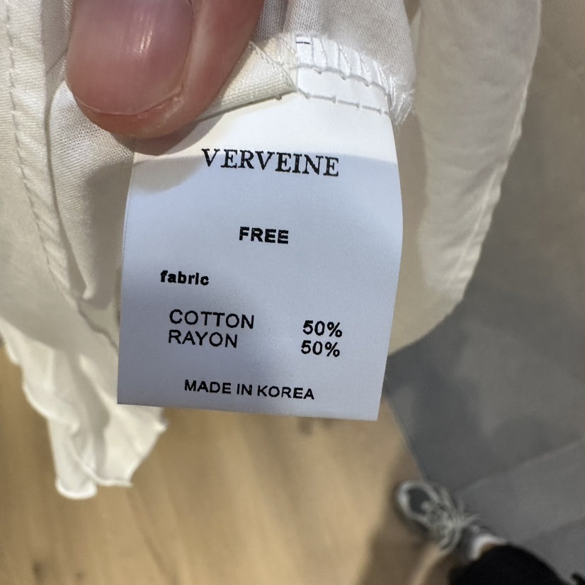 VERVEINE韓國代購女裝新款推薦人氣休閑襯衫蕾絲衫荷葉邊VERVEINE襯衫/蕾絲衫