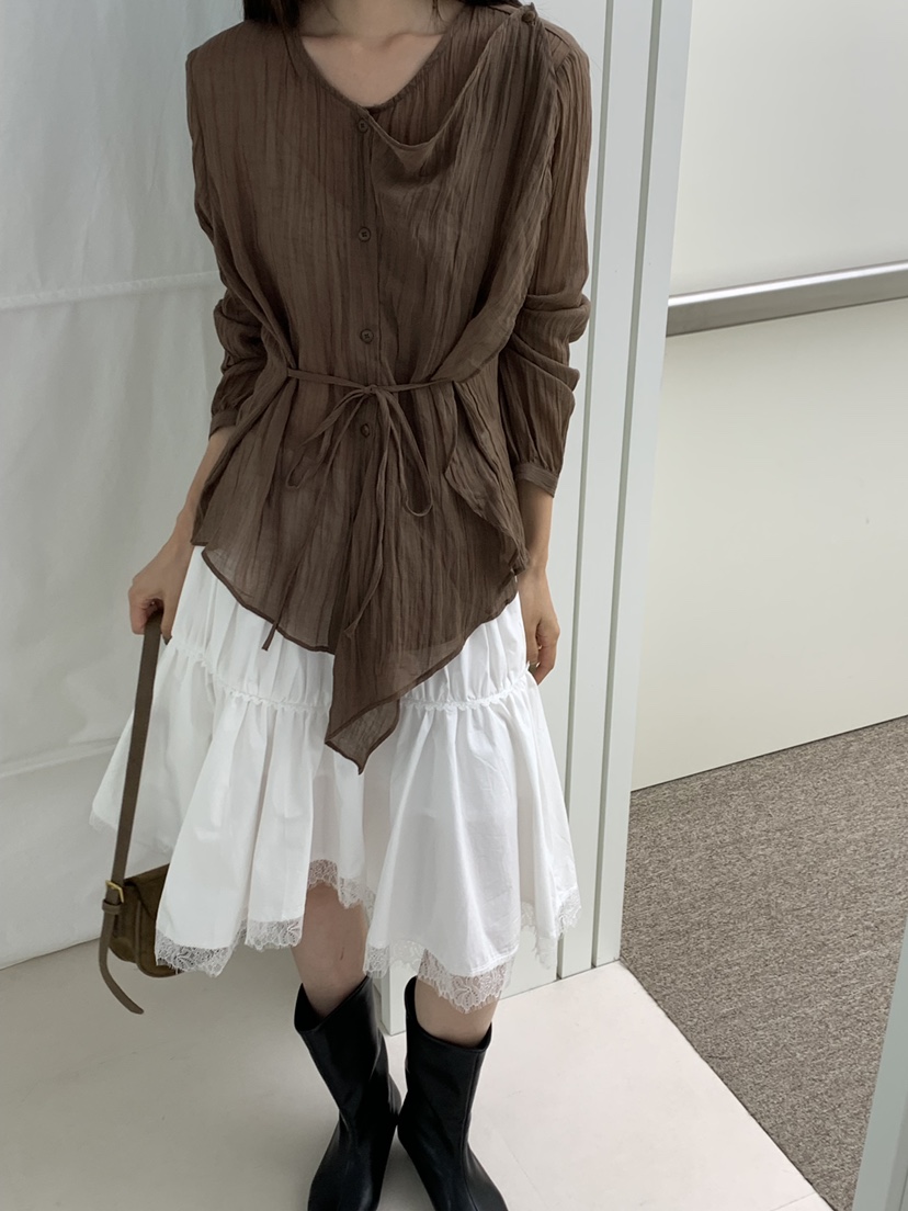RIVER RAIN東大門實拍女裝新款熱賣真品推薦人氣襯衫蕾絲衫RIVER RAIN襯衫/蕾絲衫