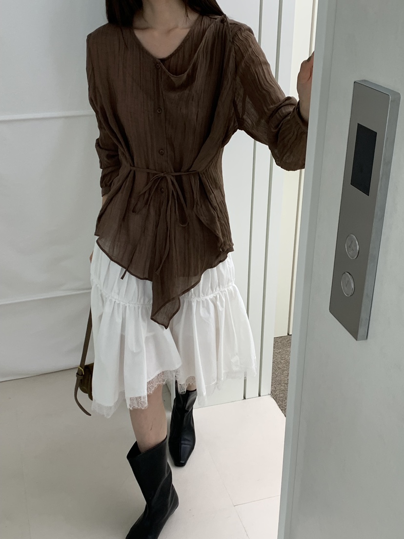 RIVER RAIN東大門實拍女裝新款熱賣真品推薦人氣襯衫蕾絲衫RIVER RAIN襯衫/蕾絲衫