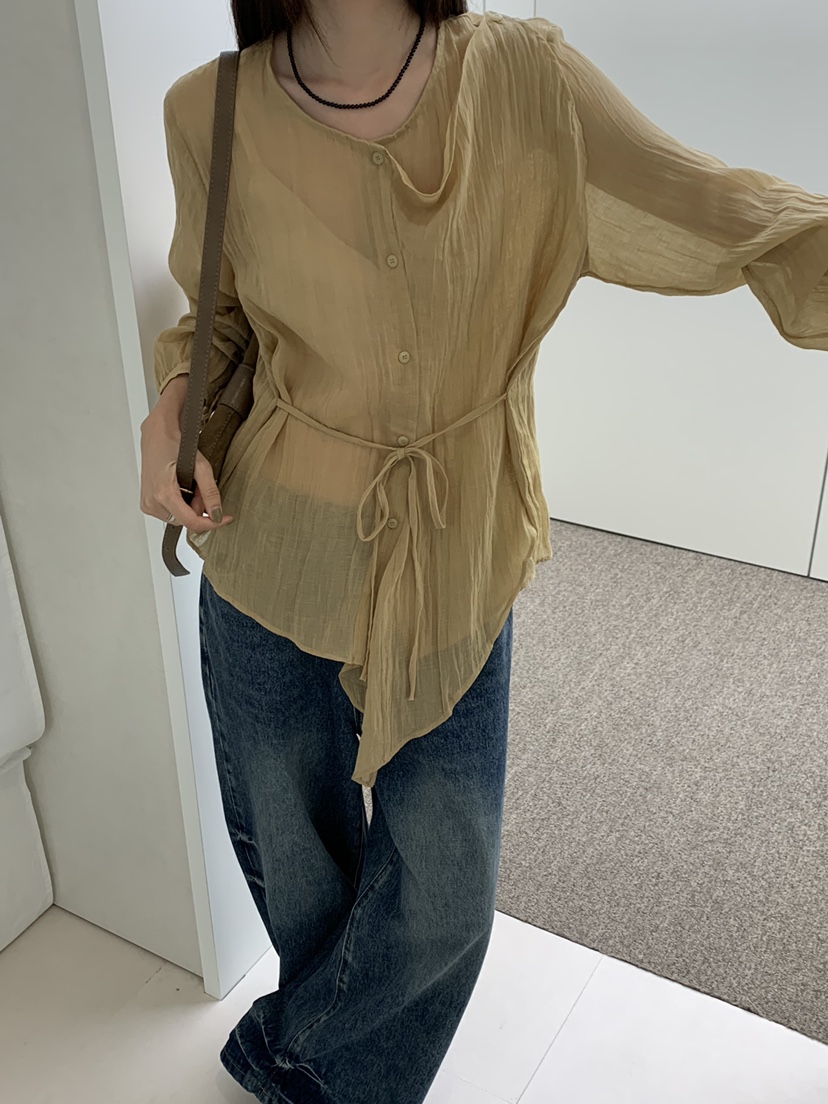RIVER RAIN東大門實拍女裝新款熱賣真品推薦人氣襯衫蕾絲衫RIVER RAIN襯衫/蕾絲衫