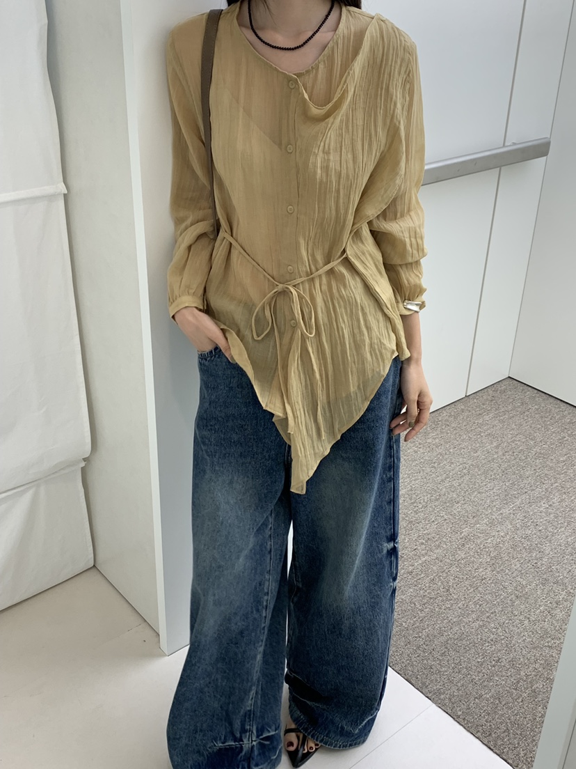 RIVER RAIN東大門實拍女裝新款熱賣真品推薦人氣襯衫蕾絲衫RIVER RAIN襯衫/蕾絲衫