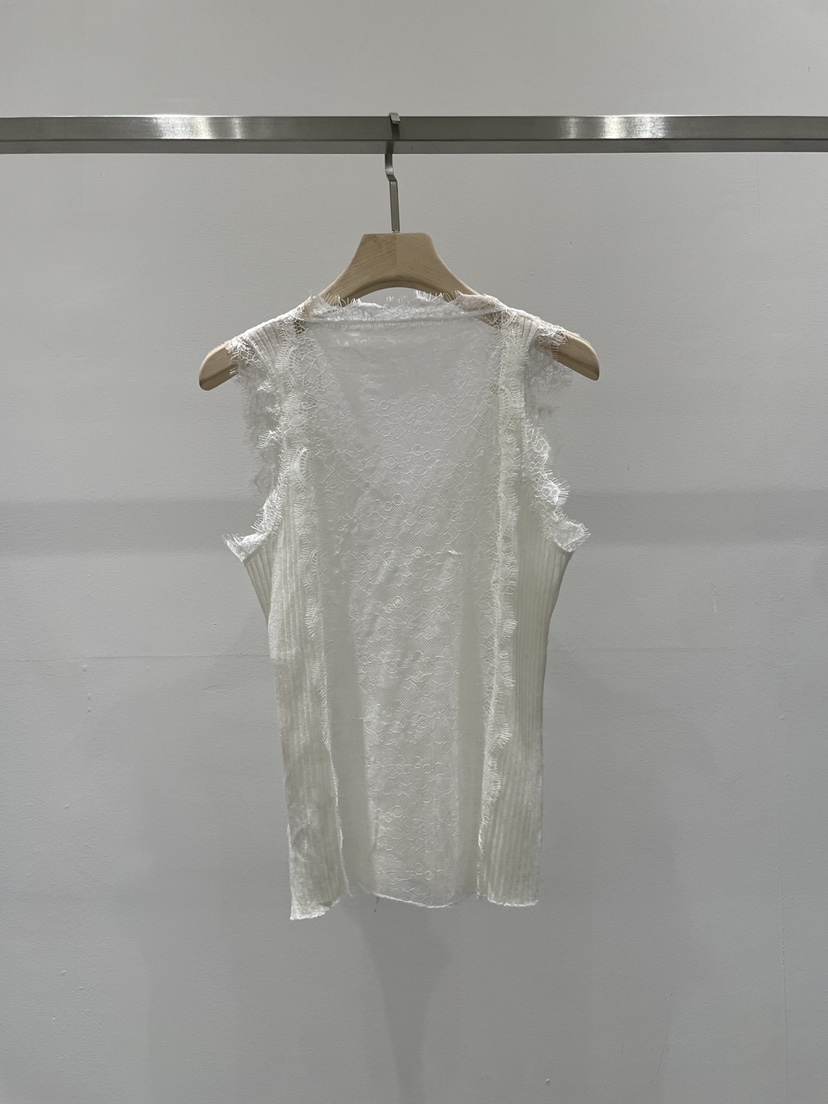 RE STYLE-Q韓國直郵女裝新款推薦吊帶背心蕾絲無袖羅紋RE STYLE吊帶/背心