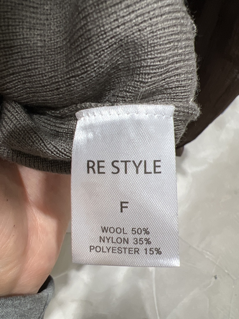 RE STYLE-Q東大門實拍女士新品時尚推薦針織衫雙層開襟RE STYLE針織衫