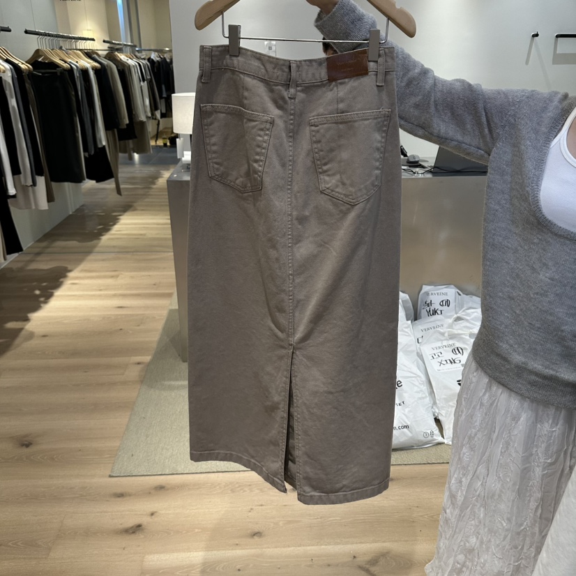VERVEINE韓國直郵女裝新品時尚休閑真品半身裙中短裙復古VERVEINE半身裙/中短裙