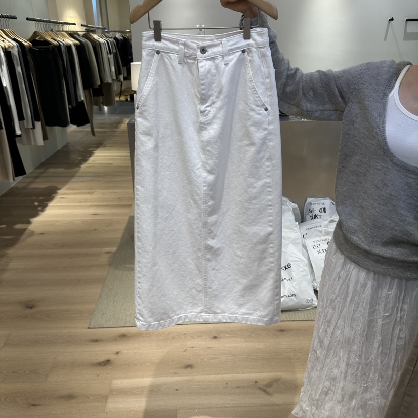 VERVEINE韓國直郵女裝新品時尚休閑真品半身裙中短裙復古VERVEINE半身裙/中短裙圖色1