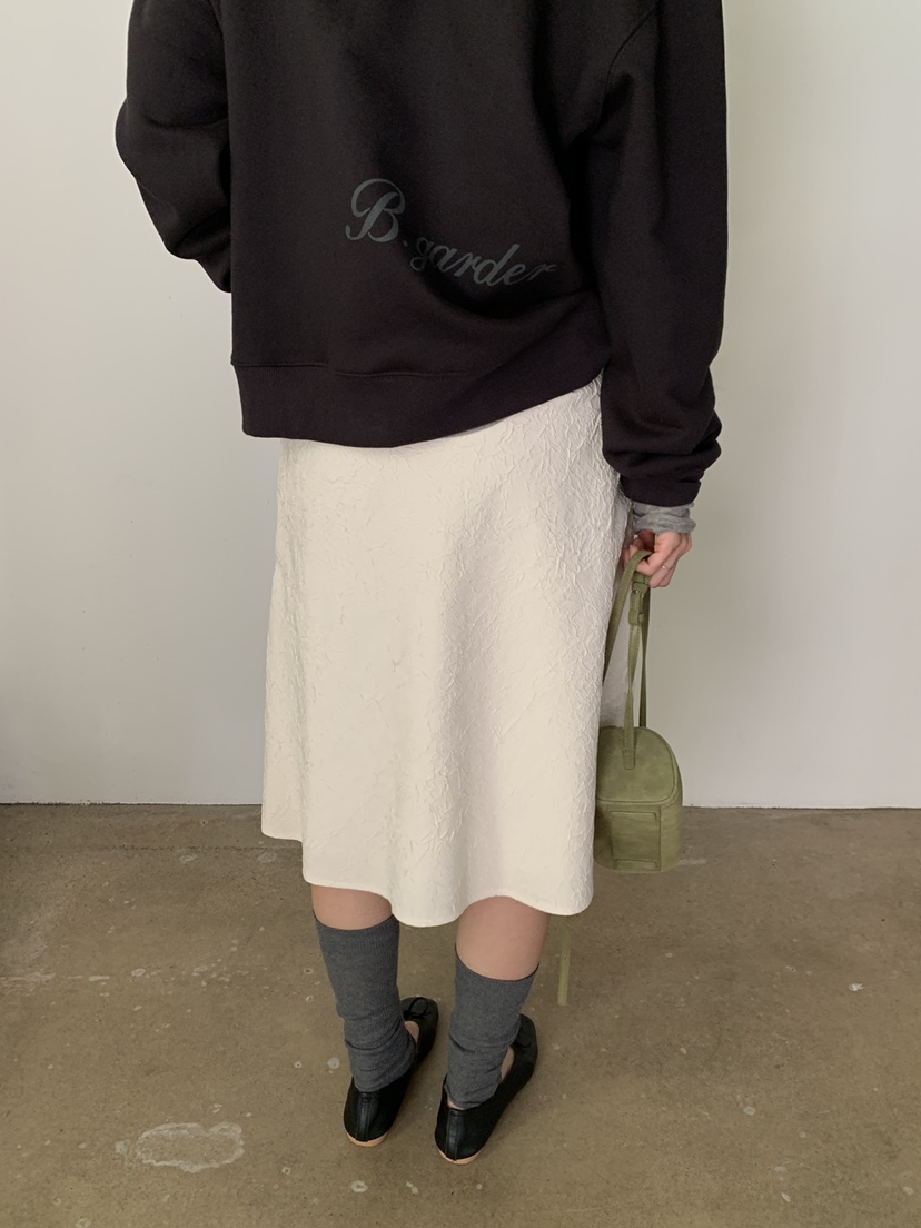 B_GARDER韓國代購女士新品人氣休閑時尚半身裙中短裙褶皺B.GARDER半身裙/中短裙