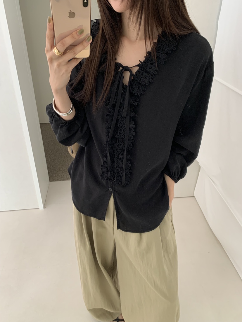 RIVER RAIN東大門代購女士新品推薦人氣熱賣休閑襯衫蕾絲衫RIVER RAIN襯衫/蕾絲衫