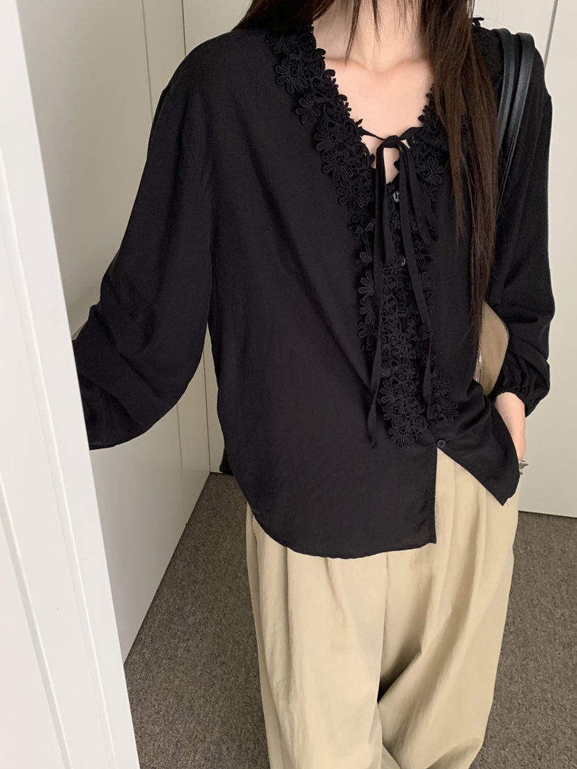 RIVER RAIN東大門代購女士新品推薦人氣熱賣休閑襯衫蕾絲衫RIVER RAIN襯衫/蕾絲衫
