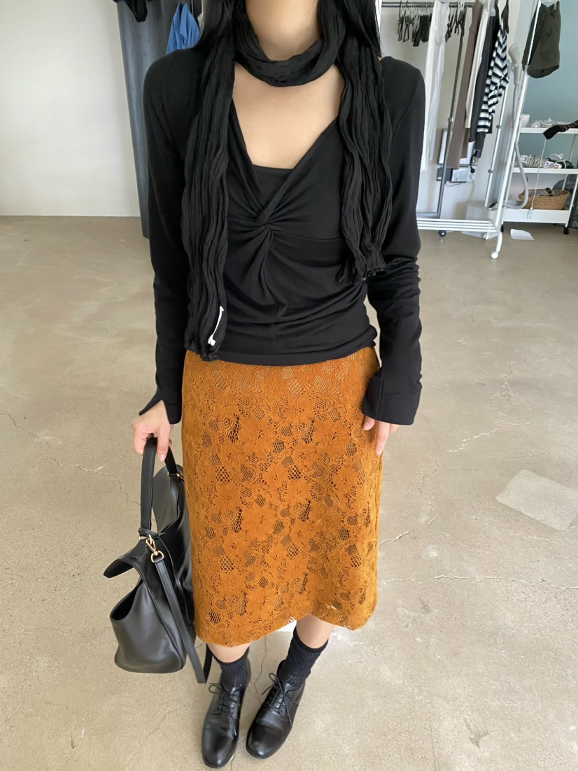 OUPPT韓國直郵女士新款時尚推薦休閑長袖T恤不含圍巾扭曲OUPPT長袖T恤
