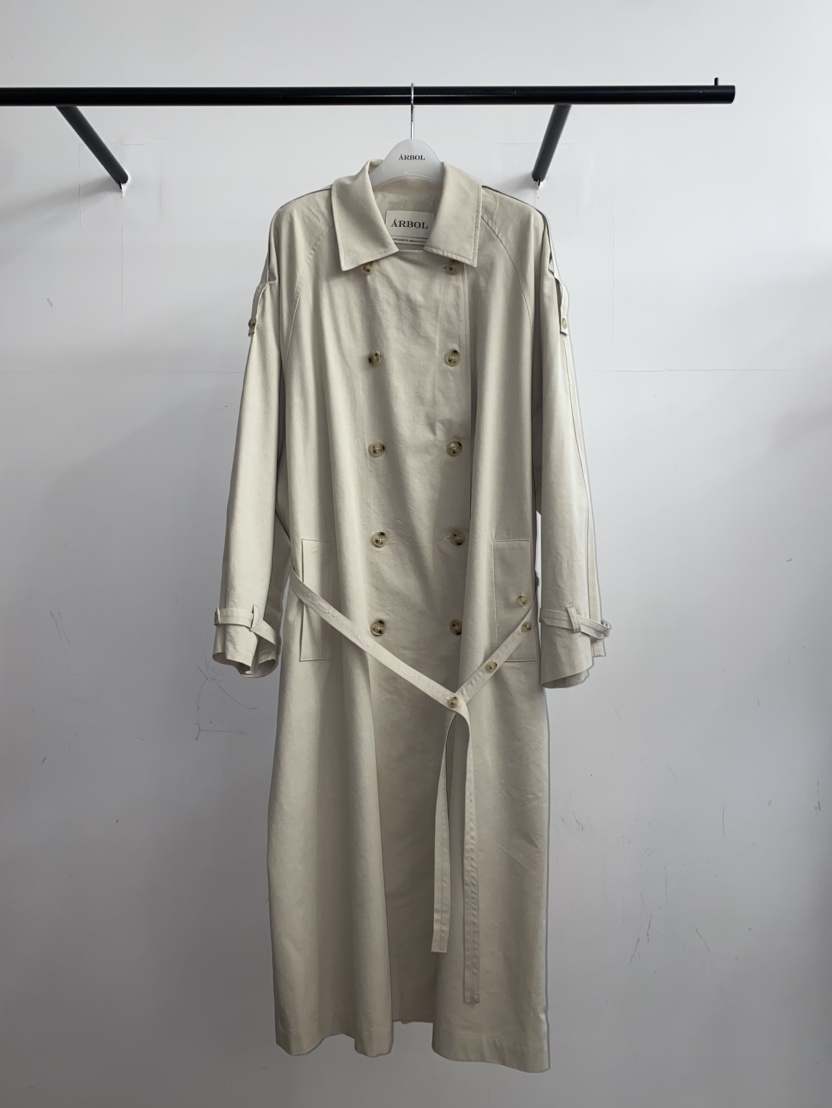 ARBOL東大門實拍女士新款時尚休閑真品熱賣長款風衣含腰帶ARBOL長款風衣圖色1