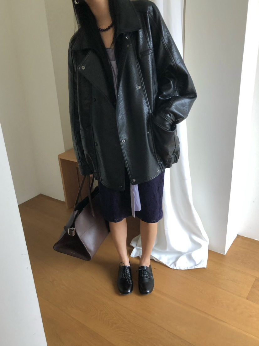 OUPPT韓國代購女士新品真品休閑時尚人氣熱賣推薦皮衣OUPPT皮衣