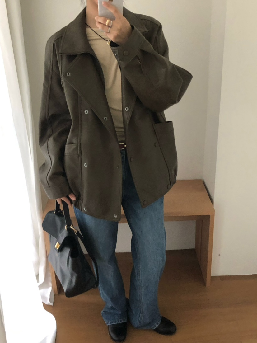 OUPPT韓國代購女士新品真品休閑時尚人氣熱賣推薦皮衣OUPPT皮衣圖色1