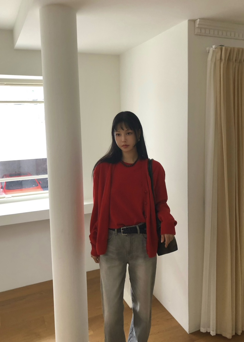 OUPPT東大門直郵女裝新款休閑時尚熱賣針織衫不含圍巾開衫OUPPT針織衫