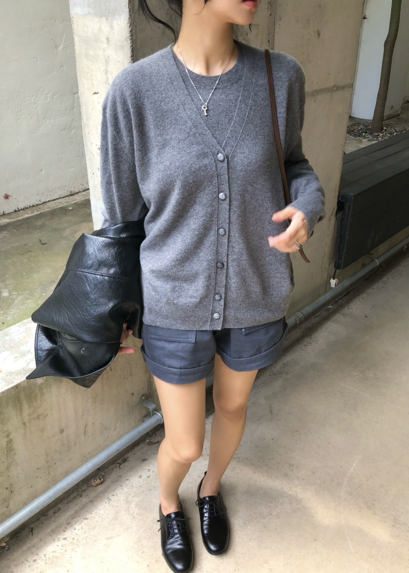 OUPPT東大門直郵女裝新款休閑時尚熱賣針織衫不含圍巾開衫OUPPT針織衫