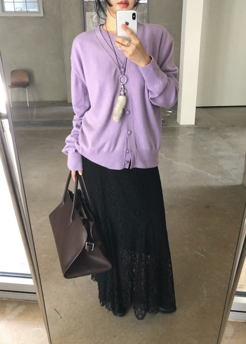 OUPPT東大門直郵女裝新款休閑時尚熱賣針織衫不含圍巾開衫OUPPT針織衫圖色4