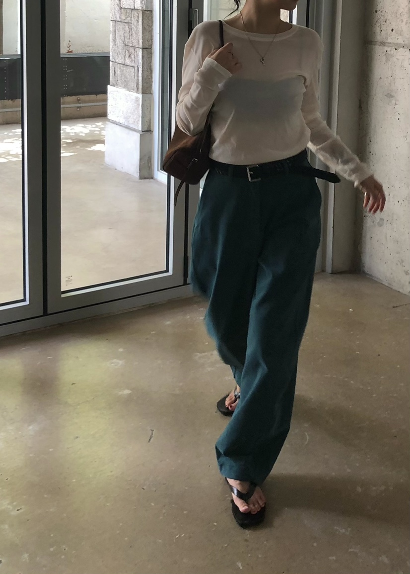 OUPPT東大門代購女裝新款推薦人氣時尚熱賣休閑褲不含腰帶OUPPT休閑褲