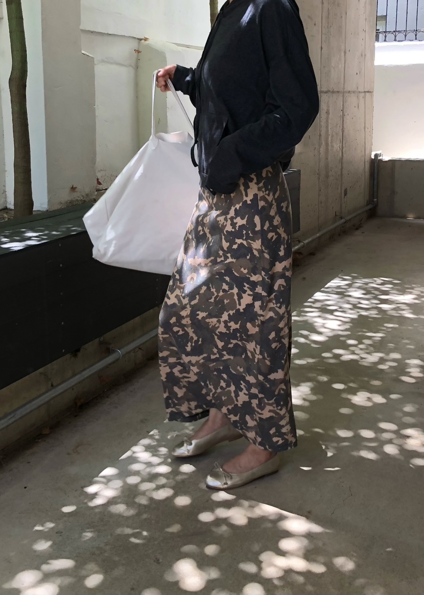 OUPPT韓國代購女士新款推薦人氣時尚熱賣休閑真品長裙迷彩OUPPT長裙