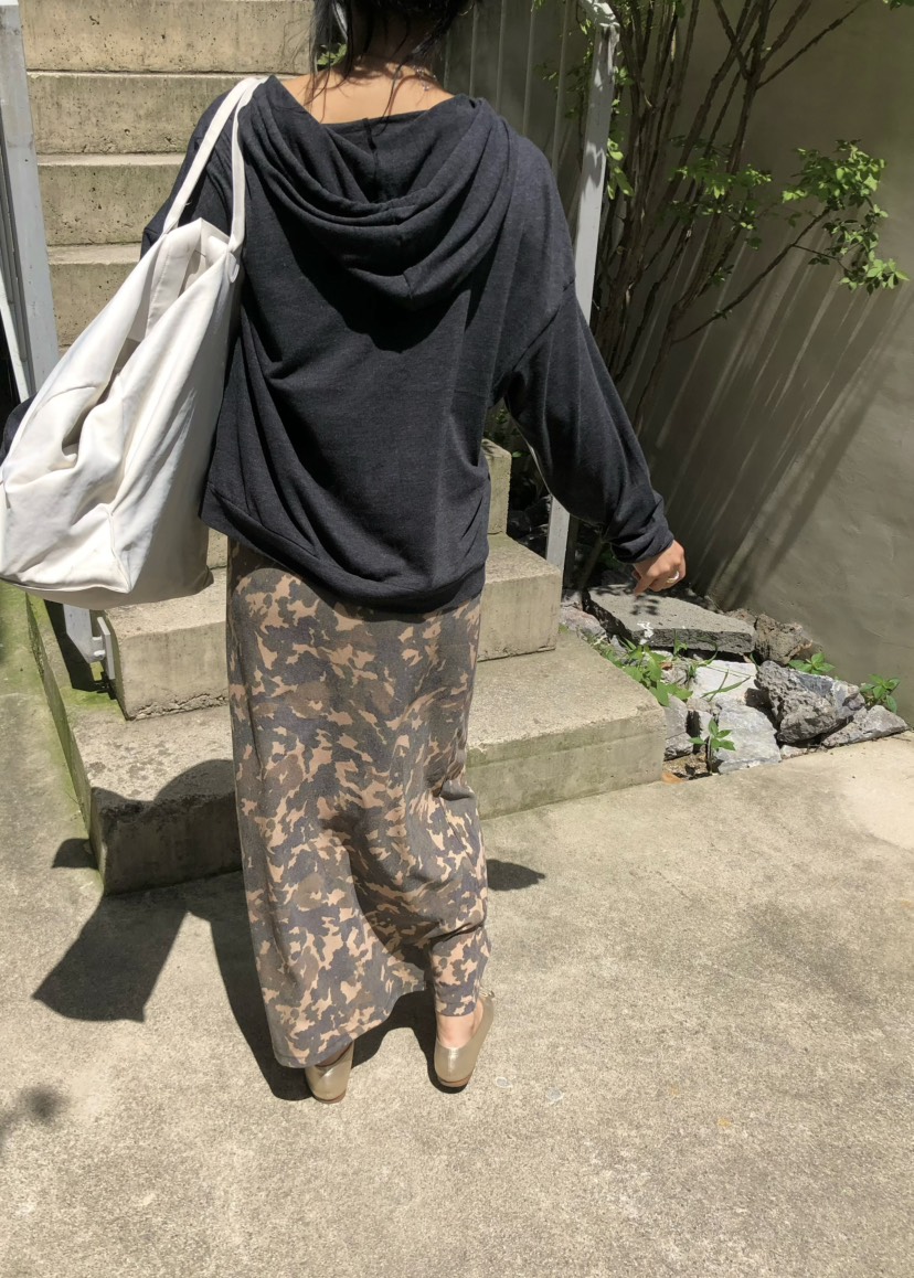 OUPPT韓國代購女士新款推薦人氣時尚熱賣休閑真品長裙迷彩OUPPT長裙