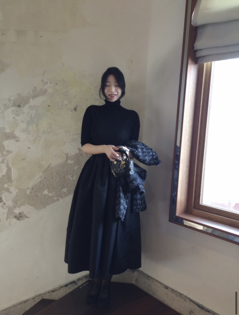 OKIE東大門實拍女裝新款真品推薦熱賣人氣時尚休閑長裙OKIE長裙
