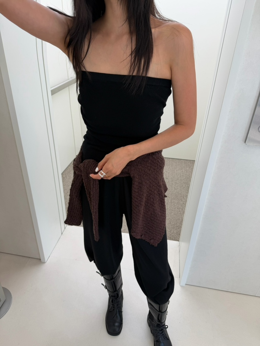 XPARTY韓國代購女裝新款推薦時尚熱賣人氣真品休閑褲針織褲XPARTY休閑褲