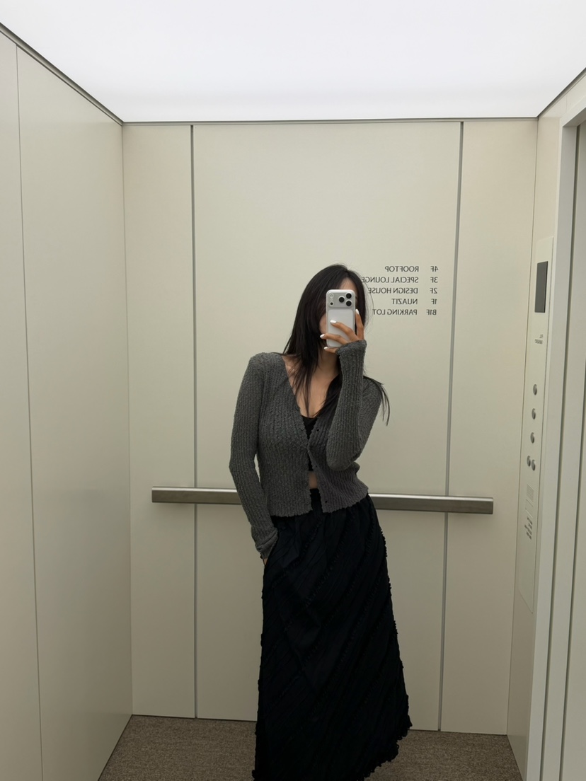 XPARTY韓國直郵女士新款人氣時尚熱賣推薦休閑針織衫開襟XPARTY針織衫