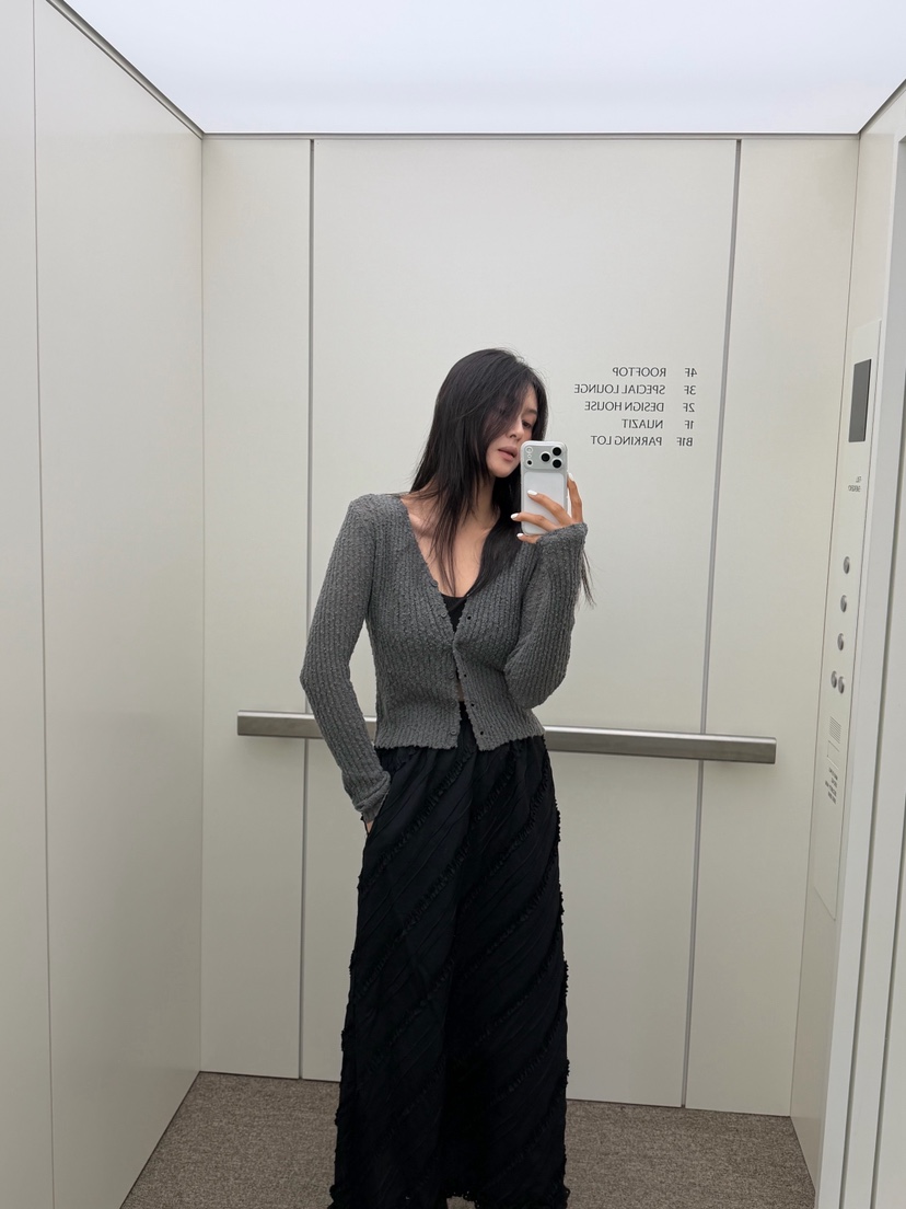 XPARTY韓國直郵女士新款人氣時尚熱賣推薦休閑針織衫開襟XPARTY針織衫