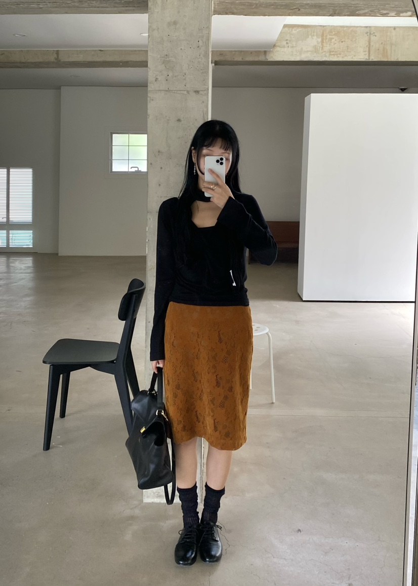 OUPPT韓國代購女士新款休閑推薦真品熱賣人氣半身裙中短裙OUPPT半身裙/中短裙