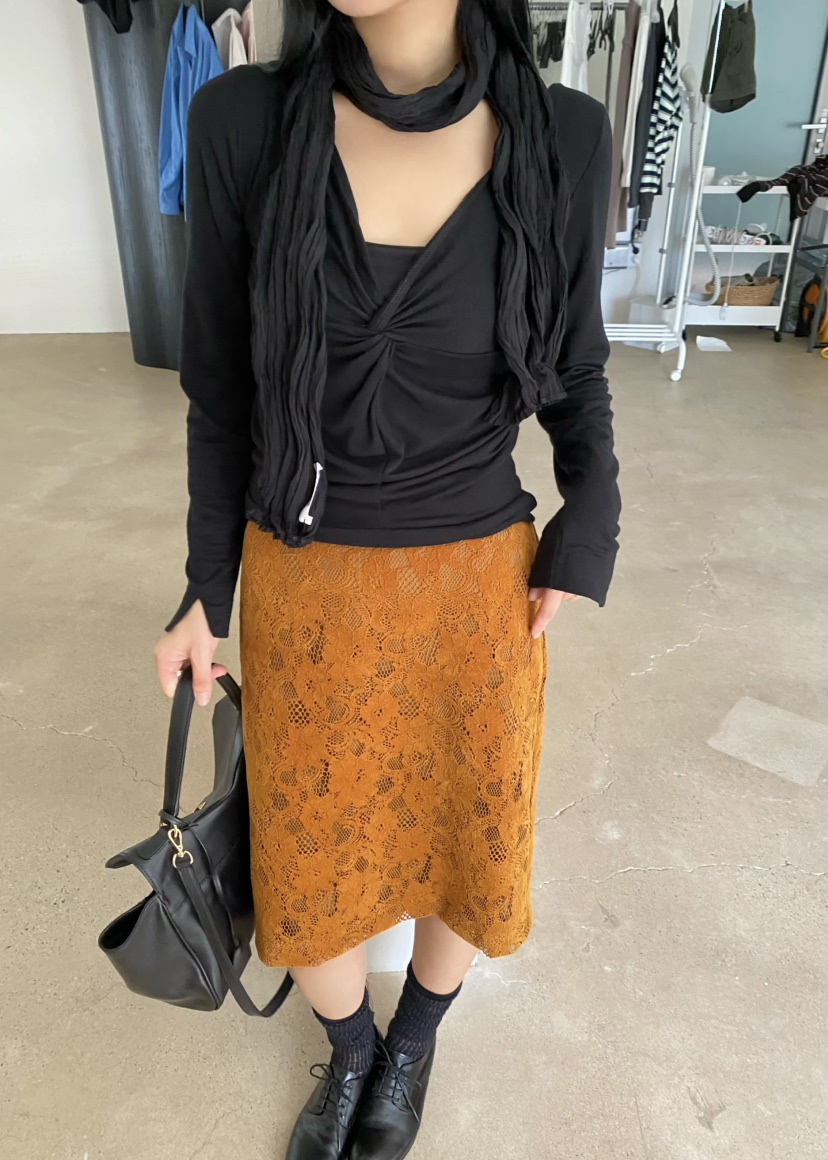 OUPPT韓國代購女士新款休閑推薦真品熱賣人氣半身裙中短裙OUPPT半身裙/中短裙圖色1