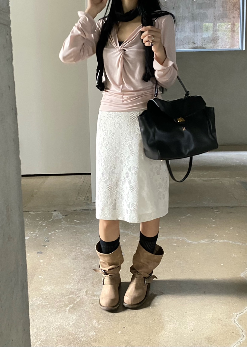 OUPPT韓國代購女士新款休閑推薦真品熱賣人氣半身裙中短裙OUPPT半身裙/中短裙圖色2
