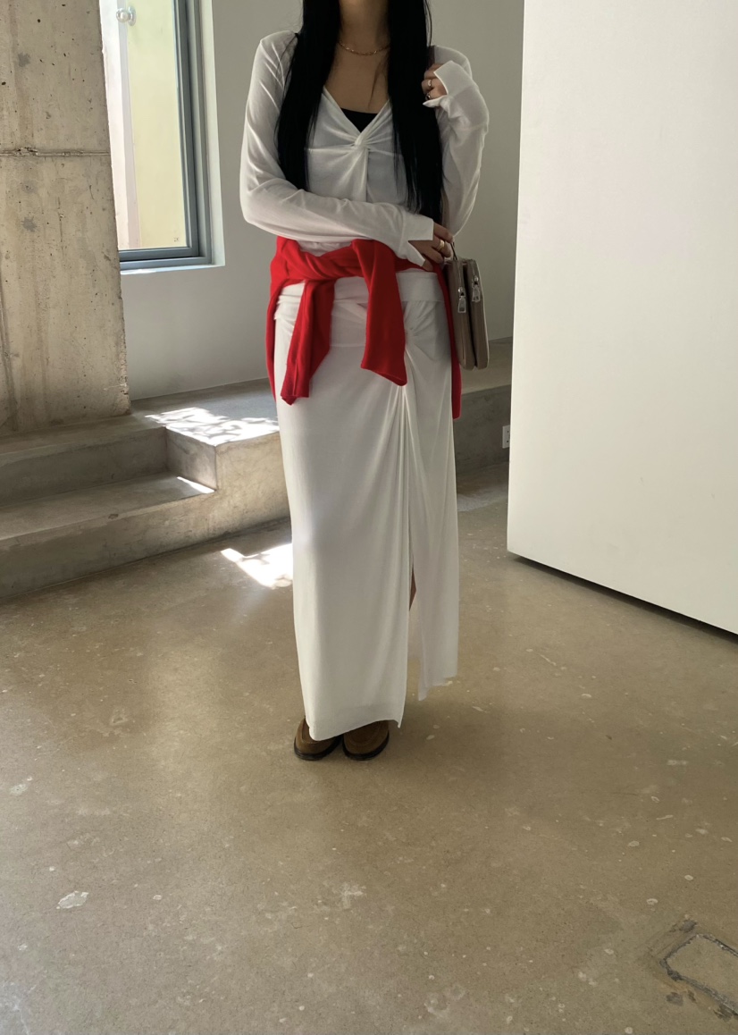OUPPT韓國直郵女士新款推薦人氣時尚真品熱賣休閑長裙OUPPT長裙