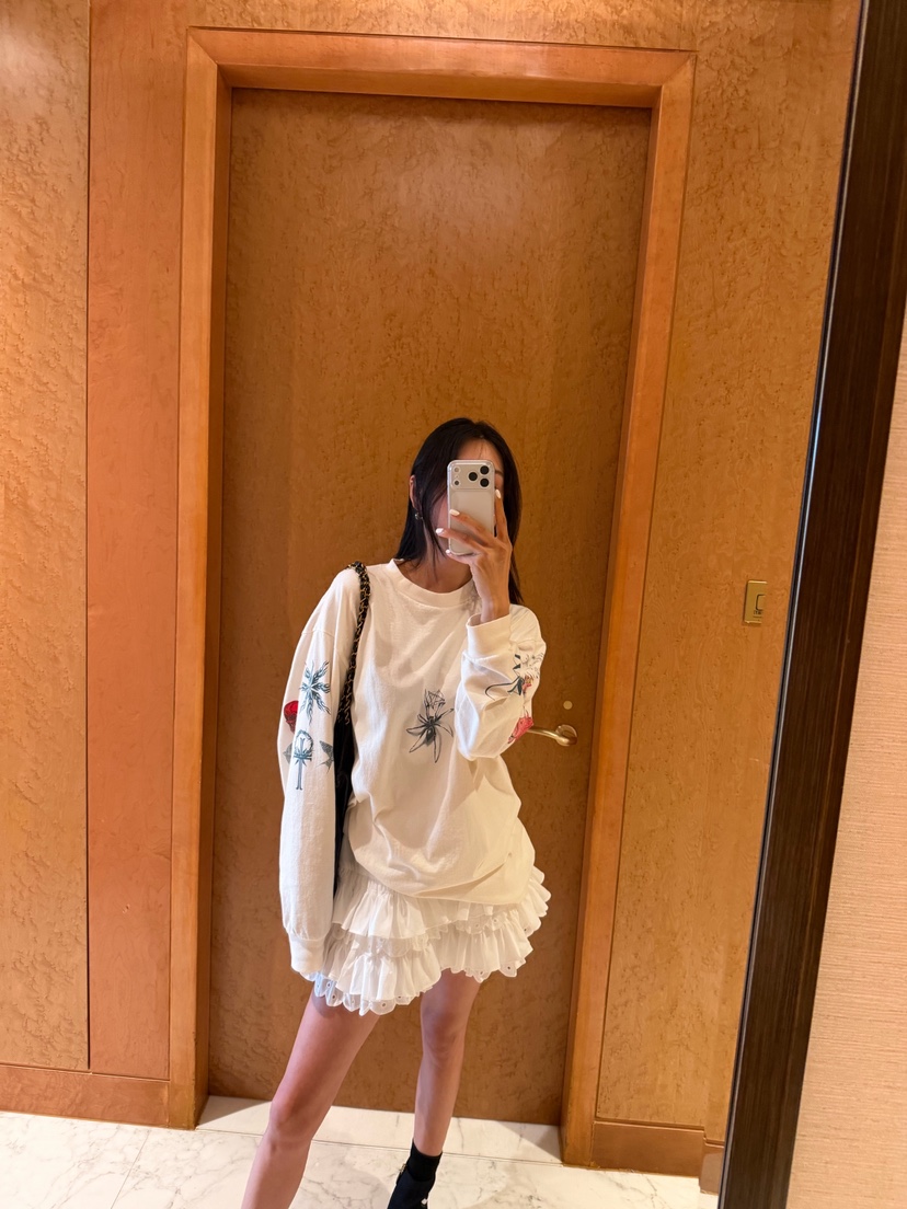 XPARTY韓國代購女裝新品熱賣時尚休閑推薦真品人氣長袖T恤XPARTY長袖T恤