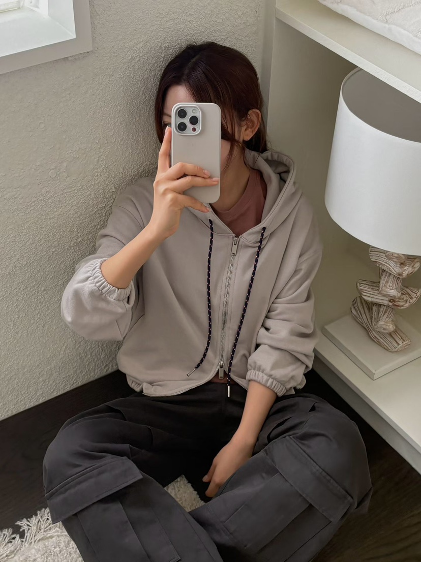 BINUS韓國直郵女士新款時尚休閑推薦人氣真品熱賣衛衣連帽衫BINUS衛衣