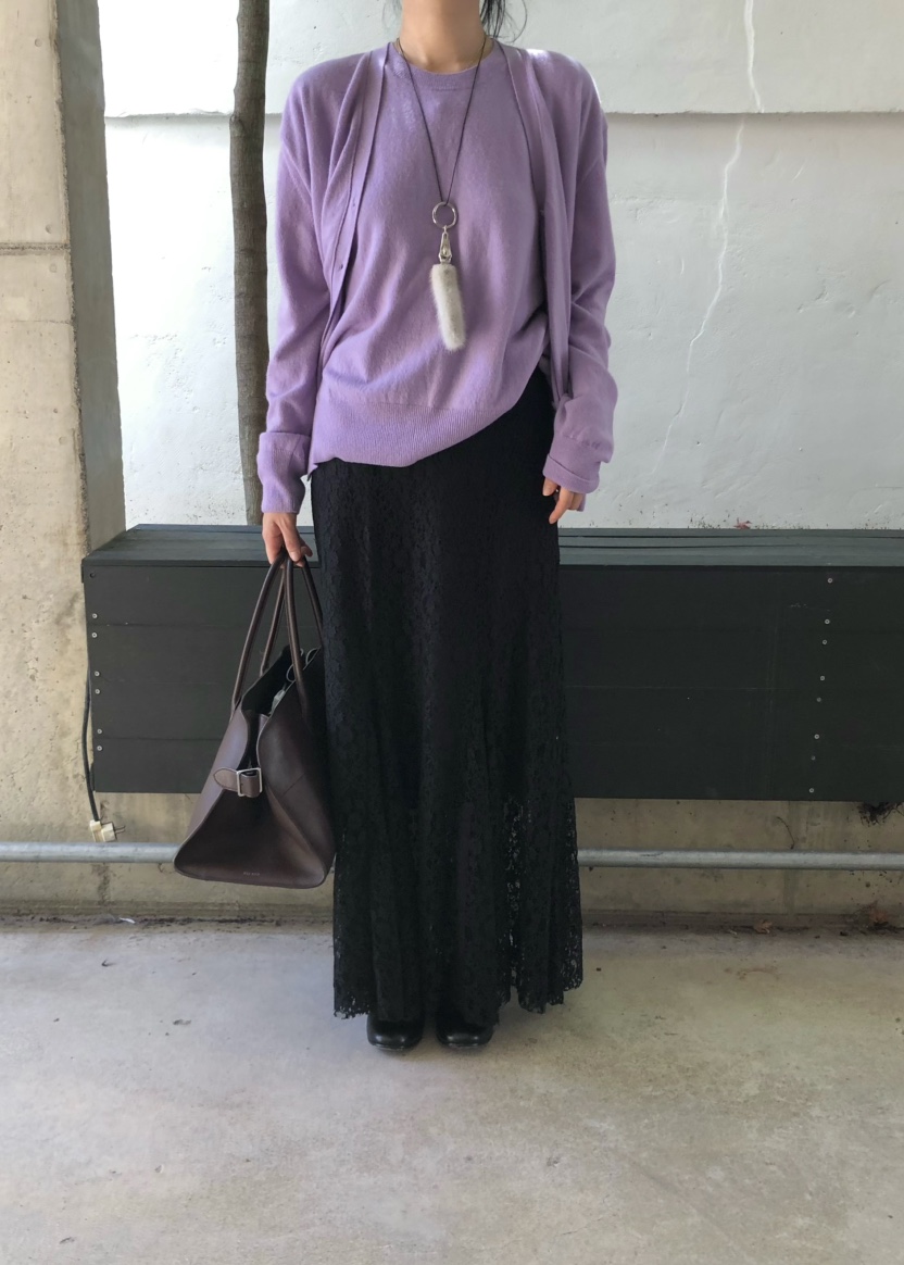 OUPPT韓國代購女裝新品人氣真品時尚休閑推薦熱賣長裙蕾絲OUPPT長裙