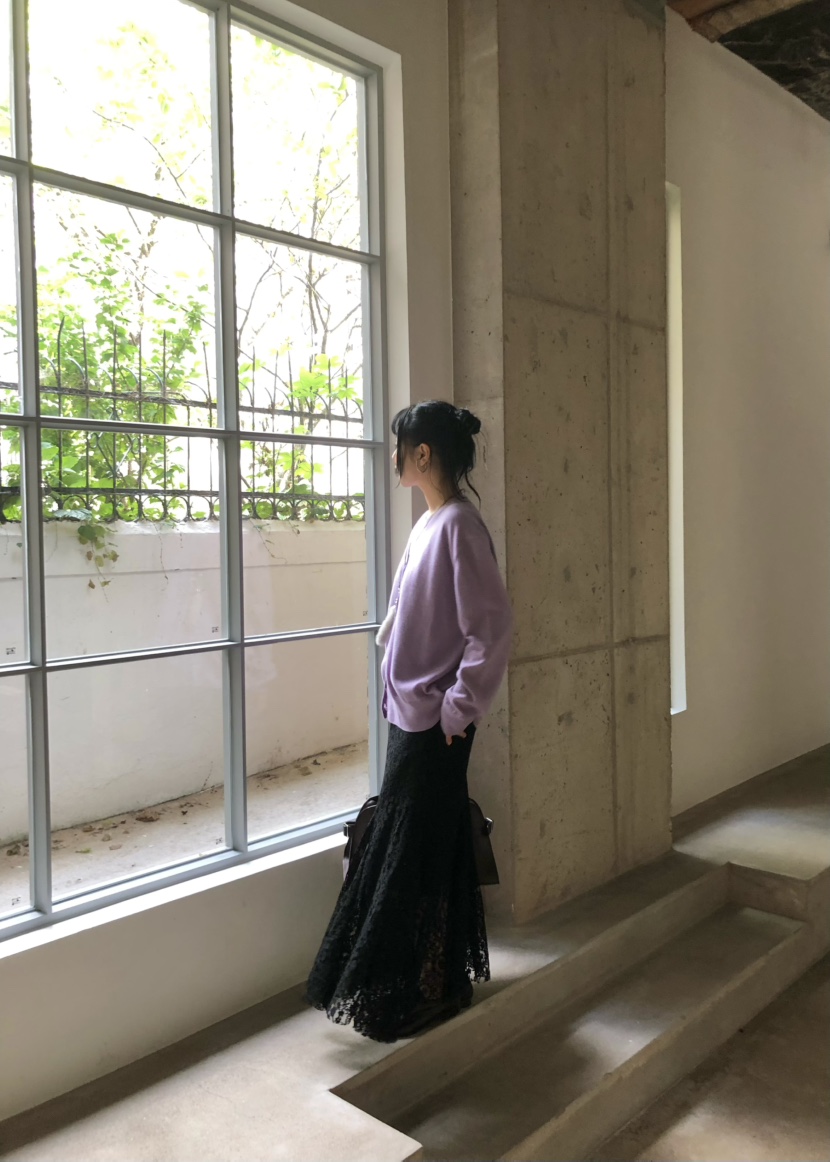 OUPPT韓國代購女裝新品人氣真品時尚休閑推薦熱賣長裙蕾絲OUPPT長裙