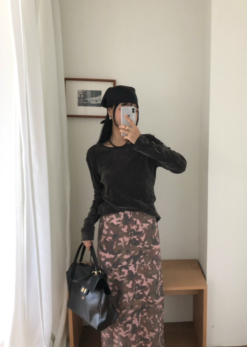 OUPPT韓國代購女裝新品時尚休閑推薦熱賣長袖T恤不含圍巾OUPPT長袖T恤