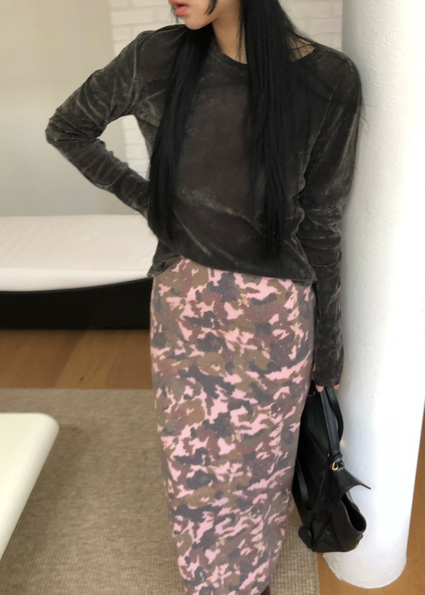OUPPT韓國代購女裝新品時尚休閑推薦熱賣長袖T恤不含圍巾OUPPT長袖T恤圖色3