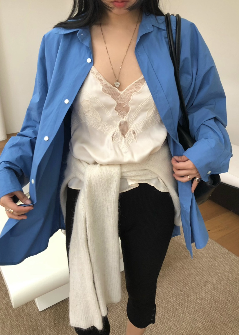 OUPPT韓國直郵女裝新品人氣休閑時尚真品推薦襯衫蕾絲衫純棉OUPPT襯衫/蕾絲衫