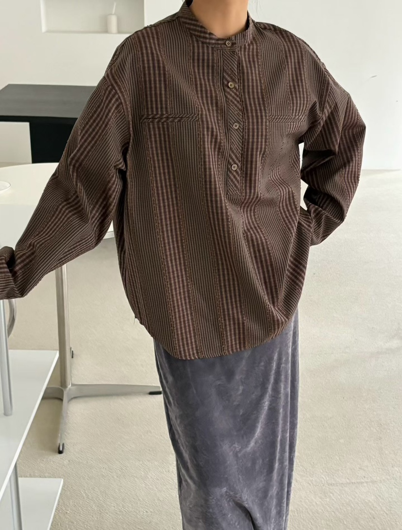 BINUS東大門實拍女士新品人氣時尚推薦休閑真品襯衫蕾絲衫BINUS襯衫/蕾絲衫