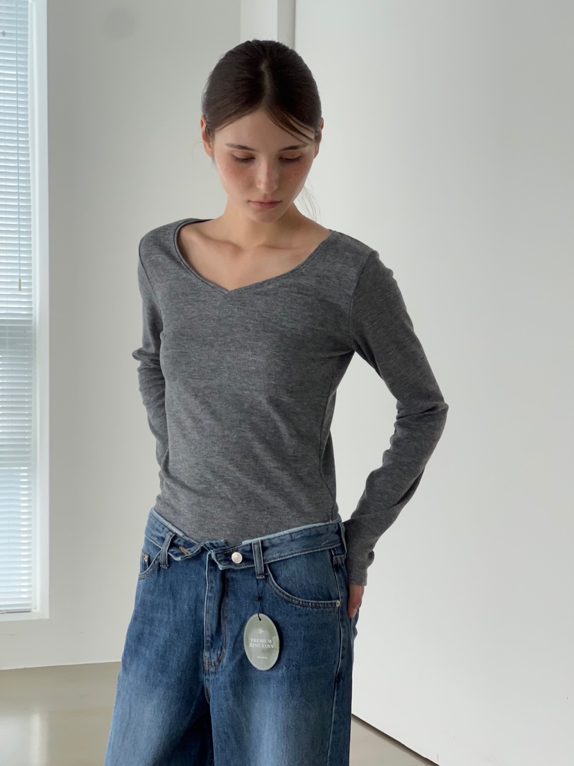ANOTHER AVENUE東大門實拍女士新款熱賣推薦長袖T恤柔軟ANOTHER AVENUE長袖T恤