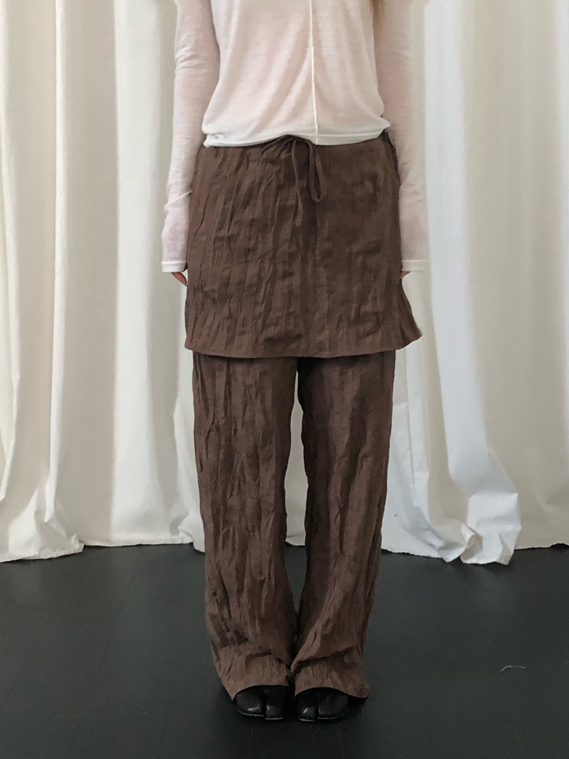 ONDO-P韓國直郵女裝新款休閑人氣推薦真品熱賣時尚裙褲褶皺ONDO-P裙褲