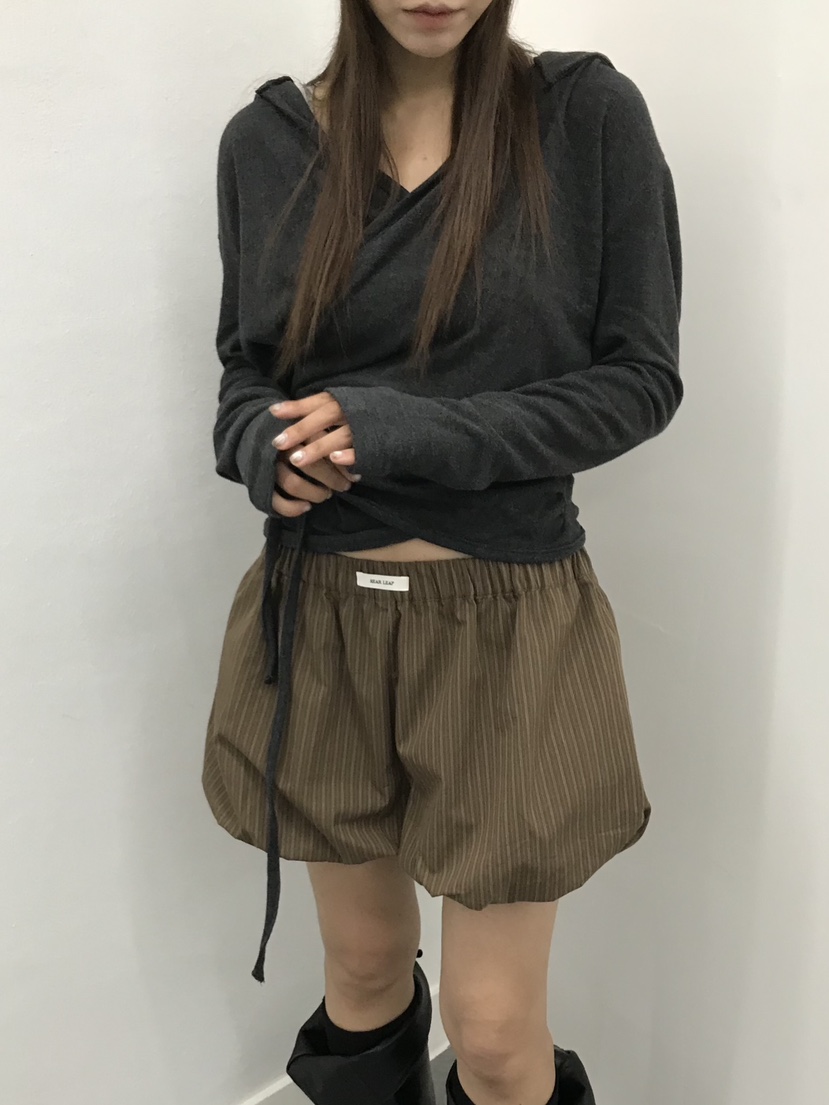 NEAR LEAP-P東大門代購女裝新品休閑推薦時尚長袖T恤褶皺NEAR LEAP/The N:L長袖T恤