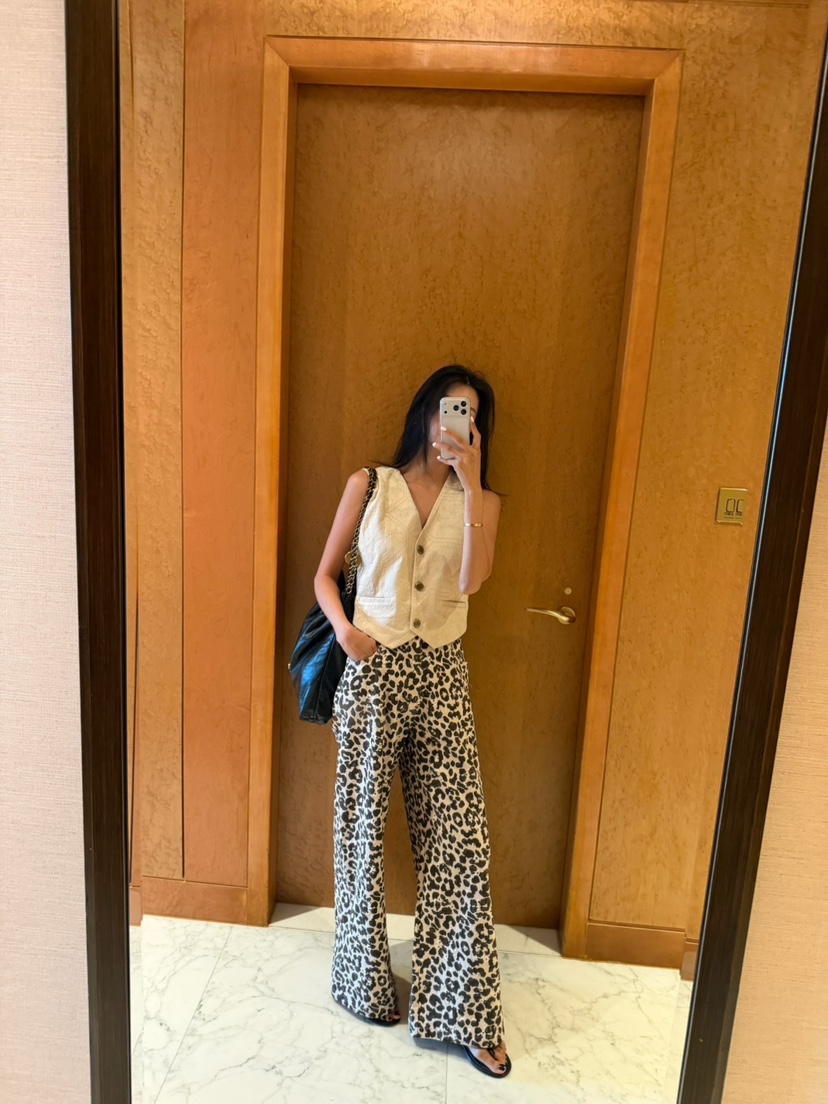 XPARTY韓國代購女士新品休閑人氣熱賣休閑褲不含腰帶刺繡XPARTY休閑褲