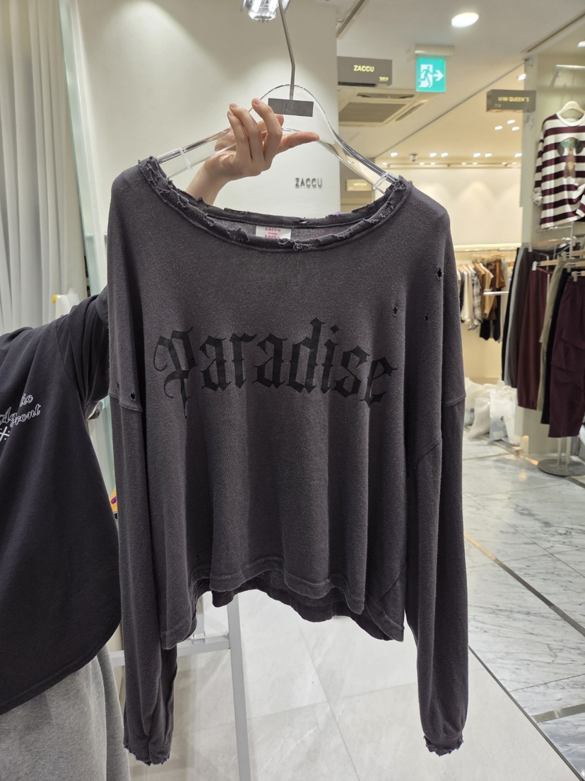 ZACCU韓國直郵女裝新款時尚休閑真品人氣熱賣推薦長袖T恤ZACCU長袖T恤圖色3