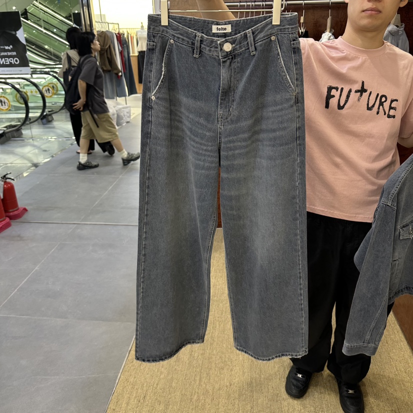 FELTE韓國代購女士新款休閑時尚人氣真品熱賣推薦牛仔褲FELTE牛仔褲圖色1