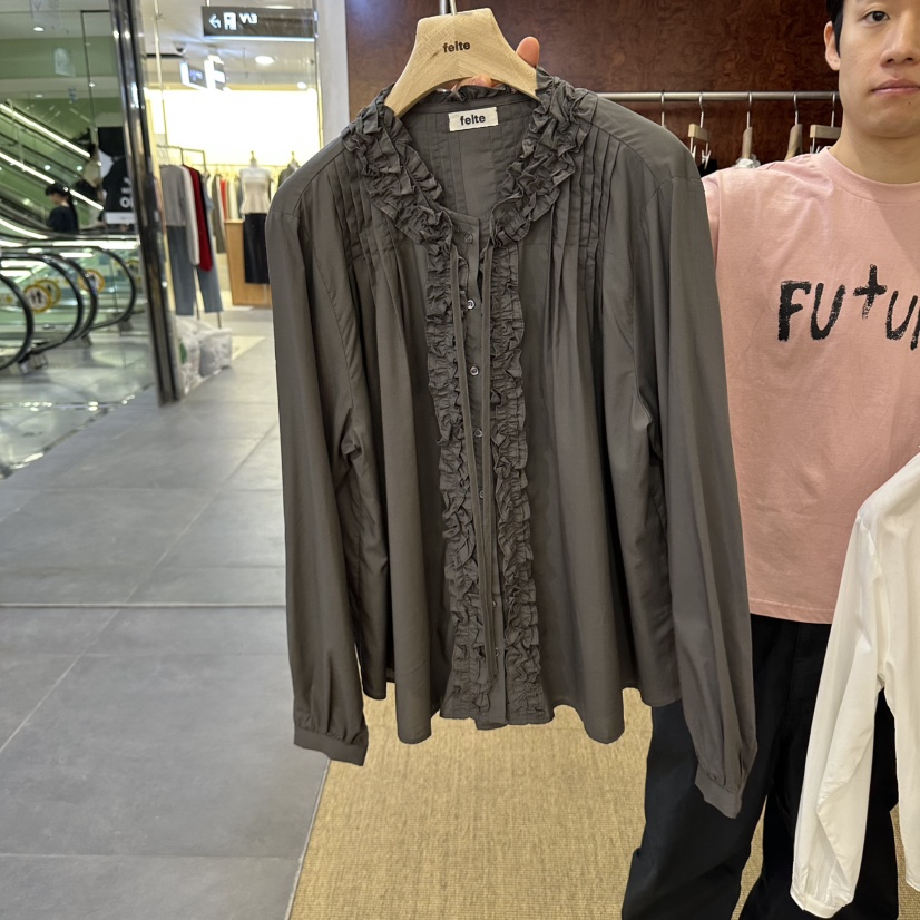 FELTE東大門直郵女裝新款時尚推薦人氣真品熱賣襯衫蕾絲衫FELTE襯衫/蕾絲衫圖色2