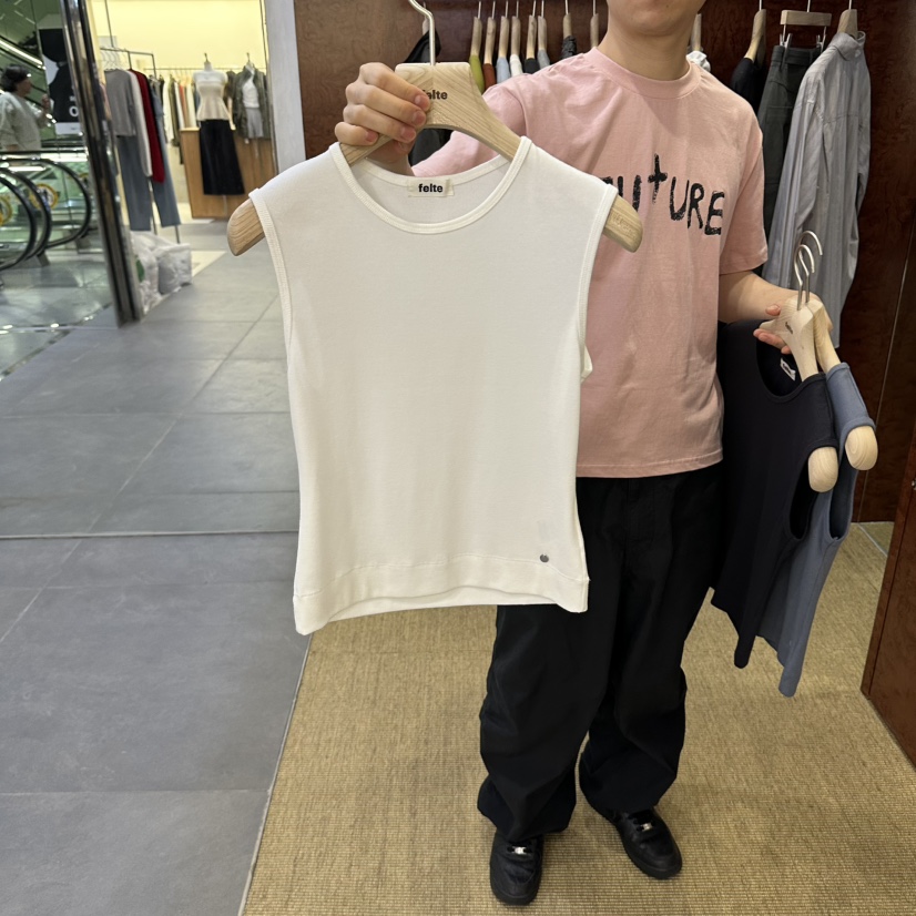 FELTE東大門代購女裝新品人氣熱賣時尚推薦真品吊帶背心無袖FELTE吊帶/背心圖色1