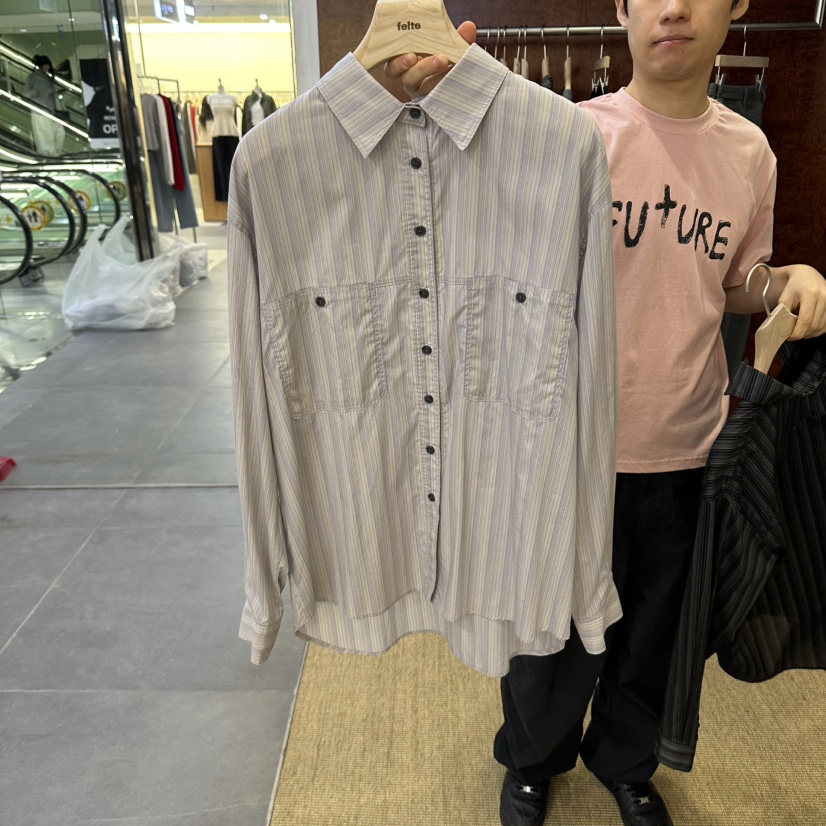 FELTE東大門代購女裝新品時尚人氣推薦真品襯衫蕾絲衫口袋FELTE襯衫/蕾絲衫圖色1