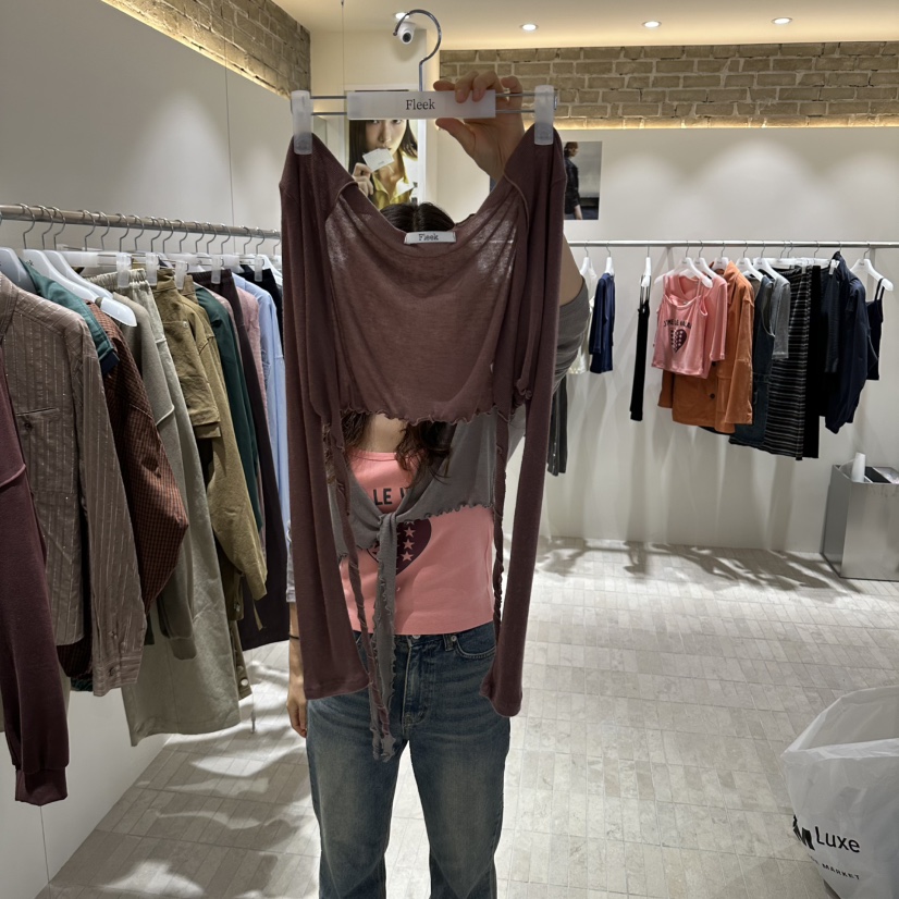 FLEEK東大門直郵女士新品熱賣時尚人氣推薦真品休閑開衫FLEEK開衫圖色3